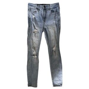 Hollister Women’s Size 0S High-Rise Super Skinny Jeans 24W 28L Light Wash